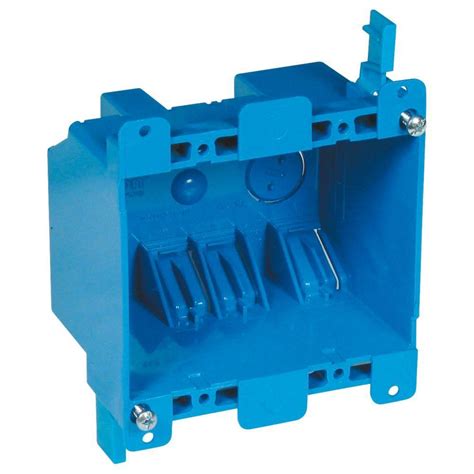 2 gang metal handy box|shallow double outlet box.